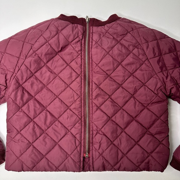 Pompomme Burgundy Quilted Jacket - Picture 7 of 11
